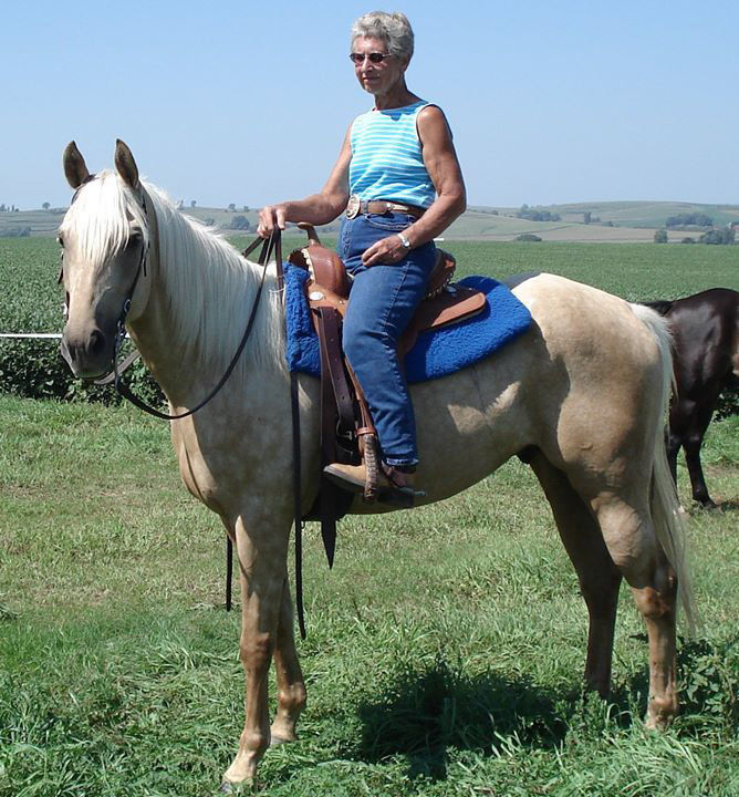 Zelda rides horse